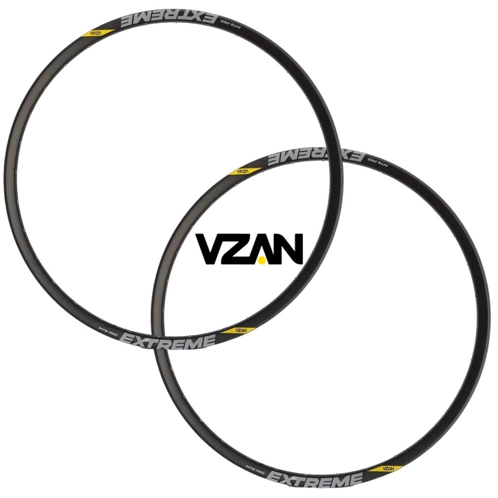 Aro 29 Vzan Extreme Pro 28 Furos MTB Tubeless Com Ilhós (Par)