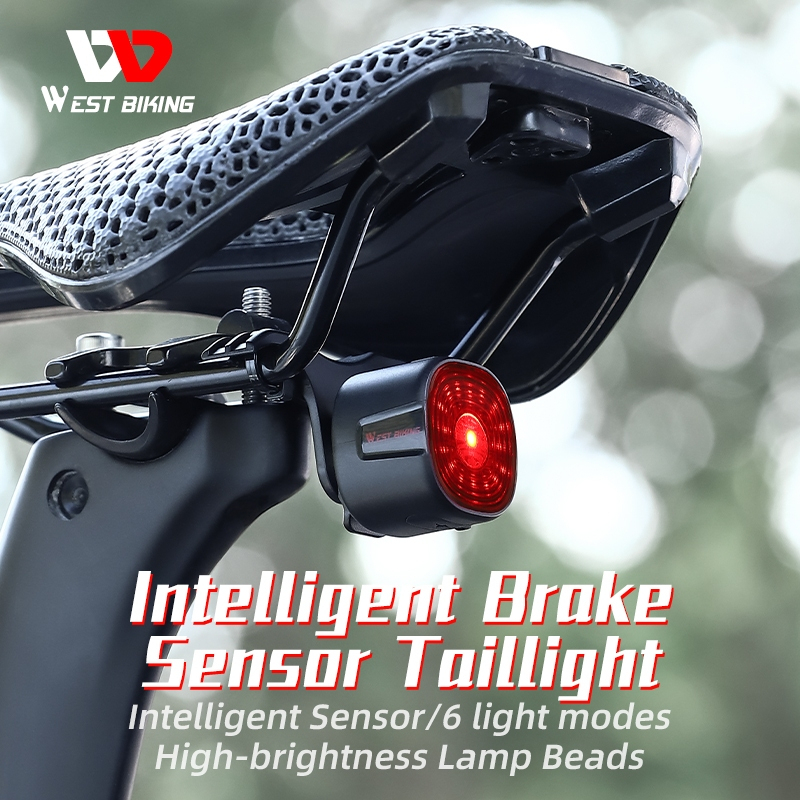 Lanterna Sinalizadora p/ Bike West Biking Smart MT8 Tail-Light